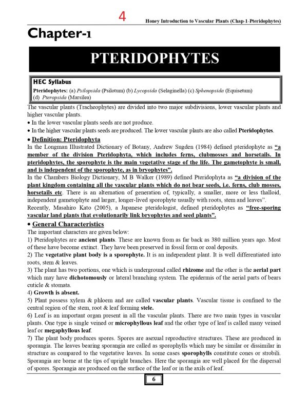 Introduction To Vascular Plants Honey Books