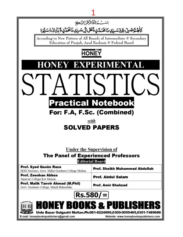 Statistics Practical Copy (Inter-I-II) - Honey Books